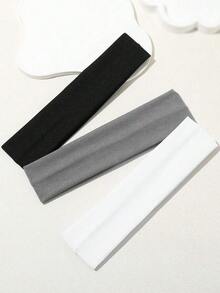 3pcs/Set Women Multicolor Sports Fashion Elastic Sweatband, Suitable For Everyday Wear, Hairband Fall Winter Headbands For Women Hair Band Hair Accessories For Women For Vacation Outfits Woman Elegant Scarf Women Bandana Soft Headwrap - 多色 4 - 查看 9