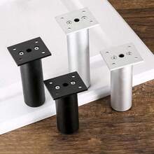 50-180mm Patas de mueble de aleación de aluminio, 2 piezas de repuesto resistentes al desgaste para mesita de noche, caja de almacenamiento, patas antiarañazos ajustables con tornillos, accesorios de muebles - Multicolor - Ver 3