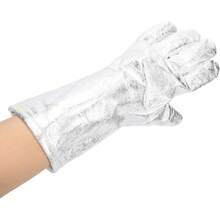 Guante de Soldadura Aluminizado Resistente Al Calor, Guantes a Prueba de Fuego, Guantes de Alto Calor para Soldadores, Chimenea, Barbacoa, Jardinería - 1 - Ver 8