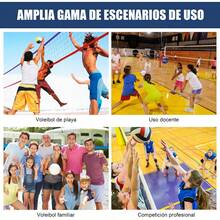 Red de Voleibol Profesional para Exteriores, 32 x 3 FT Red de Voleibol Portátil, con Bolsa de Transporte, de Acero Alargado para Aviones, para Interior0, Partido, Alberca, Playa