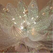 100/200/300/353件装大型雪花花形花茎套装，包含300根花茎和5支花茎 - 升级版DIY手工套装，非常适合母亲节、毕业典礼、家居装饰和节日礼物 - 彩色 - 查看 3