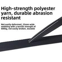 Dây buộc hàng bằng cao su đàn hồi, rộng 25mm, có khóa ratchet, rất cần thiết cho xe tải và xe máy. - Kiểu móc đôi - 3 mét - Xem 7