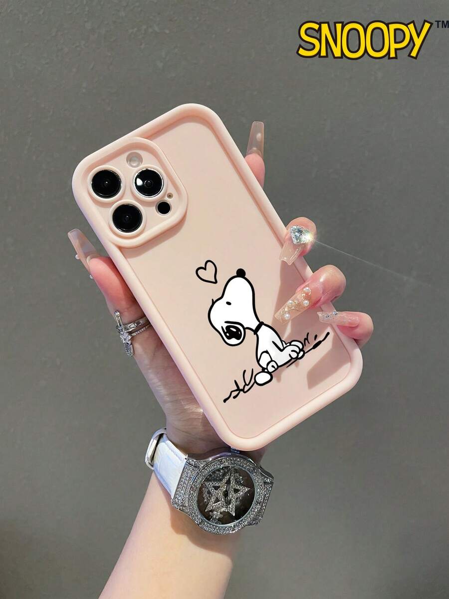 A Cartoon Snoopy Pattern, A High-Bamboo Anti-Drop Phone Case Made Of Tpu Material, Can Be Given As A Holiday Gift. It Is Suitable For IPhone Xs/ XS Max /Xr/11, 12, 13, 14, 15, 16pro/Promax/14, 15, 16plus/17, And Is Suitable For Both Men And Women - 彩色 - 查看 1