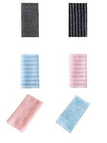 Serviette de bain exfoliante japonaise - Éponge de massage exfoliante double face, facile à mousser, éponge de bain unisexe, fibre ultra-fine rayée super douce, design carré, convient pour la douche, pour les hommes et les femmes, article de soin de salle de bain essentiel au quotidien, style moderne, tissu durable, peut également être utilisé comme serviette de toilette - Multicolore - Voir 10