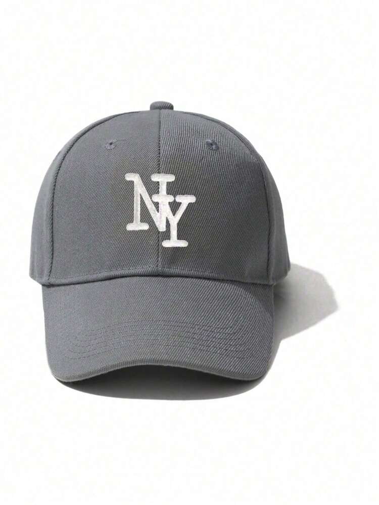 1個 レディース 無地 ニューヨークロゴ プリント ベースボールキャップ、スタイリッシュで多用途、春夏秋のアウトドアスポーツや日常着に適しています - A - 見る 10