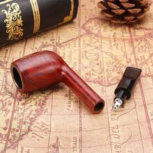 New Chicken Leg Smoking Gun Resin Pipe With Built-In Detachable Inner Pot For Cleaning And Reusable Filter Bakelite - Boss Pipe In Color - Random Color - View 3