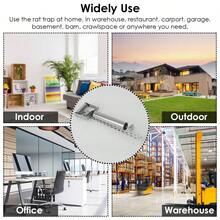 Reusable Mice Rat Mouse Killer Roll Trap Log Rolling Mouse Catcher Rodent Traps Mouse Control W/ 19.69in Mesh Ramp For Mice Rats Rodents Outdoors Indoors Use - 銀色 - 查看 6