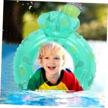 Anillo De Natacin De Cactus Accesorio De Natacin Swimming Pool Toys Suministro De Natacin Anillo De Natacin Kawaii Aid Float Rings Beb Piscina De Polivinilo Playa - Verde + 55CM - Ver 10