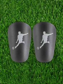 2 piezas Espinilleras de fútbol con protección de impacto reforzada, diseño con patrón de pierna - Multicolor - Ver 3