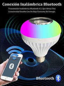 Foco inteligente Led Rgbw De Control Remoto - 4 piezas - Ver 4