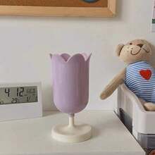 Tulip Pen Holder Girl Heart Pen Holder Makeup Brush Storage Bucket Back To School - Multicolor - View 9