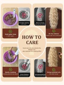 Tóc giả đuôi ngựa hình móng vuốt, màu nâu chuyển sắc 20 inch, sóng sâu, sợi tổng hợp chịu nhiệt, phù hợp cho nữ giới dịp Giáng sinh, Halloween, lễ hội âm nhạc, tiệc tùng và sử dụng hàng ngày. - Màu nâu ombre - Xem 12