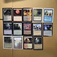 New 108 Pcs MTG Magic Cards Proxy Black Core Paper With Hologram Cards All Rare Expensive Cards - Beige - View 2