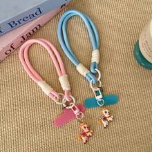 1 chiếc dây đeo cổ tay hình ngựa in chữ Tết Nguyên Đán, dây đeo điện thoại dễ thương có dây buộc, phụ kiện trang trí điện thoại, phù hợp với hầu hết các loại ốp lưng, miếng đệm có thể tháo rời, dành cho nam và nữ, chống mất và chống rơi, dây đeo cổ tay tiện dụng. - Nhiều màu - Xem 11