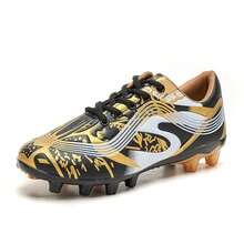 Zapatos casuales para exteriores para niños, zapatos deportivos para exteriores para niños, zapatos para correr para niñas, zapatos de fútbol para niños y niñas - Dorado - Ver 5