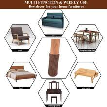 24/16/4 件装家具椅腿套，防滑家具腿套，针织椅腿保护套，适用于家庭/客厅，保护地板 - 彩色 - 查看 9