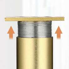 50-180mm Patas de mueble de aleación de aluminio, 2 piezas de repuesto resistentes al desgaste para mesita de noche, caja de almacenamiento, patas antiarañazos ajustables con tornillos, accesorios de muebles - Multicolor - Ver 7