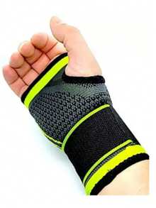 Muñequera Ajustable Para Gym Lesiones Compresión Soporte Muñequera Ajustable Para Gym Lesiones compresión Soporte - Negro - Ver 2