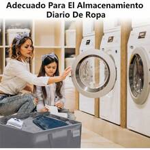 PZW-Cajas para mudanzas de 6 piezas con cremalleras dobles asas y una gran bolsa de almacenamiento impermeable para mudanzas viajes y almacenamiento en el dormitorio Gris8766 - gris - Ver 7