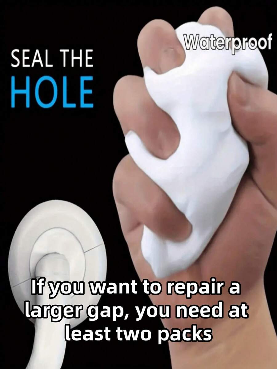 1支装超白硅胶密封胶 - 多用途密封胶，适用于管道、厨房、缝纫工具、水桶、房车和船只，室内/室外均可使用，也可用于墙壁、通风口和排水连接处，随机款式