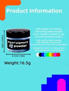 36/24/15/10/6 Colors Mica Powder Pearlescent Pigment - Epoxy Resin Art Set - For Resin Crafts, Soap Making, Nail Polish, Candle Jars - 20ml Jar - Multicolor - View 2