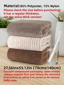3pcs Towel Set - Face Towel Set - Size 26.56x55.12inch/70x140cm, 13.78x29.53inch/35x75cm - Soft Coral Fleece Material, Absorbent And Quick-Drying - Easy To Dry Without Shedding Or Fading - With Hanging Loop For Convenient Drying - Essential For Daily Use At Home, Bathroom, Kitchen, Bedroom, Pool, Sauna, Gym, Living Room, Hotel, Travel, Christmas Gift, Etc. Shower Towels For Beauty Salon, Hotel Sports,Home Essentials, Towel, Skin Care - Multicolor - View 13