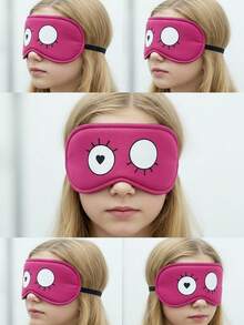 Set de 5 antifaces para dormir con estampado de dibujos animados, adecuados para niños de 3 a 10 años, personalizados, protección ocular, para dormir, tomar siestas, viajar - Multicolor - Ver 5
