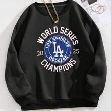 Los Angeles Dodgers World Series Champions Unisex Sweatshirt-2 (2) - 黑色 - 查看 3