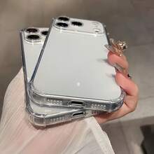 Funda de teléfono premium a prueba de golpes y resistente a caídas, funda transparente anti-caída con parachoques de ángulo amortiguador para iPhone 17, 16, 15, 14, 13, 12, 11 Pro Max, Air, Plus, Mini y X Series. ¿Quién podría resistirse a una funda de teléfono tan resistente y elegante? - 1 pieza - Ver 8