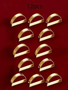6 Stück/12 Stück Weihnachts-Goldene Servietten-Ringe, Servietten-Ringe, westlicher Stil Tischdekoration, Servietten-Ringe, einfache Servietten-Ringe, Hotel Tischset, Goldene Tischbesteck Servietten-Knöpfe, Hochzeit Tisch Servietten-Ringe, geeignet für verschiedene Anlässe wie romantische Treffen, gehobene westliche Restaurants Metall Servietten-Knöpfe