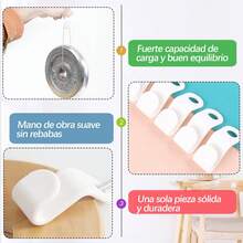 100 Piezas de Ganchos Conectores para Perchas - Blanco, de Polipropileno (PP), Ideal para Ahorrar Espacio en Armario - Blanco - Ver 8