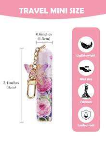 1pc Butterfly Keychain Perfume Spray Bottle, 5ml Bottom Fragrance Bottle, Travel Portable Mini Perfume Refill Tool, Unisex, Multiple Colors Available, Birthday Gift For Family And Friends, Christmas Gift - Multicolor - View 2