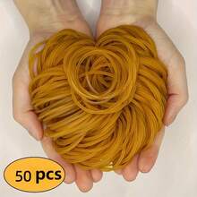 Heavy Duty Elastic Yellow Rubber Bands, Suitable For Office, School And Home Use, Tear And Deformation Resistant, Durable Multi-Purpose Ties