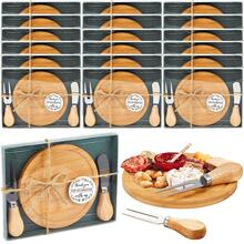 6/12 Set Bridal Baby Shower Favor Heart Cheese Board With Knife, Wood Mini Charcuterie Board Thank You Gift Box For Guest Bridal Baby Shower Prize Wedding Valentines Birthday - Multicolor - View 17