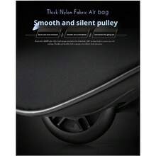 PGM Golf Travel Bag With Wheels, Single Layer Foldable Golf Bag Carrier, HKB002 - Black - View 11