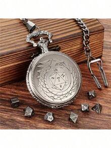 7PCS Tabletop Game Dice Set | Transparent Resin With Themed Objects Inside