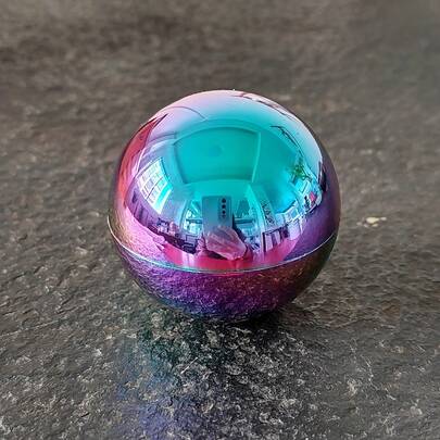 New Creative Colorful Ball-Shaped Grinder, Metal Manual Grinder, 3-Layer Zinc Alloy Metal Grinder, Smoking Accessory - Essential Gift For Smokers