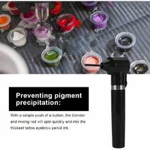 Máquina Mezcladora de Pigmento para Tatuaje Eléctrica Negra, Agitadora de Tinta de Color para Cejas (Negro),35999517 - Gris Oscuro - Ver 6