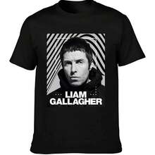 Camiseta de la gira de Liam Galagher, color negro, manga corta, con fecha de la gira (2) - Negro - Ver 1