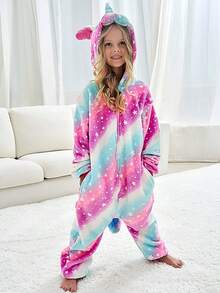 Young Girls Pajamas - Pink - View 2