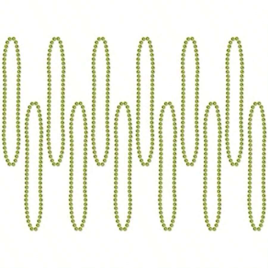 Beistle 50570- Party Beads, Small Round, 12/Card, Light Green(Tala Única 12 piezas) - Multicolor - Ver 1