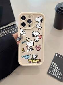 A Cartoon Snoopy Pattern, A High-Bamboo Anti-Drop Phone Case Made Of Tpu Material, Can Be Given As A Holiday Gift. It Is Suitable For IPhone Xs/ XS Max /Xr/11, 12, 13, 14, 15, 16pro/Promax/14, 15, 16plus/17, And Is Suitable For Both Men And Women - 彩色 - 查看 2