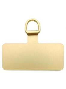 2条通用手机挂绳贴纸，超薄金属不锈钢手机配件，适用于全包式手机壳、夹子、智能手表腕带，通用饰品配件，兼容安卓及大多数智能手机，送给母亲、家人、朋友、孩子、生日、节日的礼物 - 金色 - 查看 14