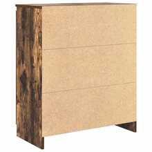 Larryhot Credenza con Cassetti Rovere Fumo 71x35x84 cm in Truciolato,Robusto e durevole, facile da montare, la scelta ideale per l'arredamento della casa - Castano - Visualizzare 7