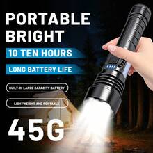 5pcs High-Performance Mini LED USB Flashlights | 7-Mode Adjustable Brightness With Precision Beam Control, Side COB Floodlight For Close-Range Tasks, Built-In Rechargeable Battery With Type-C Fast Charging, Shock-Resistant And Weather-Friendly Body, Suitable For Emergency Preparedness, Night Operations, Outdoor Sports, Home Projects, And Everyday Carry - màu đen - Xem 2