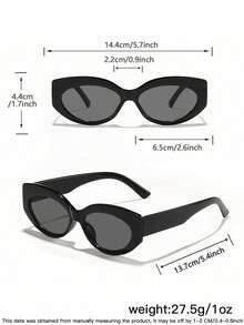 1 Pair Women's Acrylic Casual Basic Cat Eye Fashion Glasses, Suitable For Holiday Outings, Clothing Accessories And Holiday Gifts, Suitable For Summer Beach Vacations, Outdoor Activities, Travel, And Back To School Collegiate Style - Multicolor - View 10