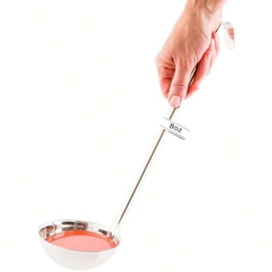 Met Lux Serving Ladle Serve Ware, Stainless Steel, 4 oz(0.22 kg) - Multicolor - Ver 1