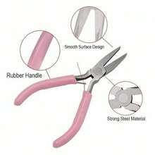 Mini Angled Pliers, Round Bent Nose Pliers, Insulated Pliers Suitable For Jewelry Making Tools - Multicolor - View 7