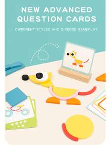 Children's Intellectual Creativity, Geometric Shape Matching Puzzle Toys, Circular Shape Matching Fun Puzzle Early Education Toys - Multicolor - View 5