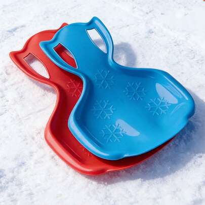 Concave Ski Gaskets, Portable Snowboards, Multi-Functional And Multi-Purpose Sleds, Enlarged And Thickened, Fun And Enjoyable Sled Board, Can Be Bent Freely. Made Of High-Quality PE Material, With Super Toughness And No Deformation.
